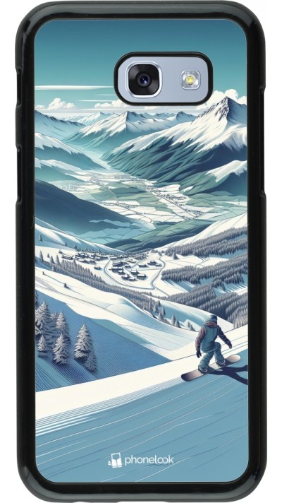 Samsung Galaxy A5 (2017) Case Hülle - Snowboarder Berg