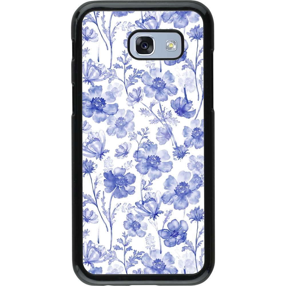 Samsung Galaxy A5 (2017) Case Hülle - Spring 23 watercolor blue flowers