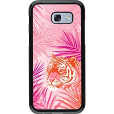 Samsung Galaxy A5 (2017) Case Hülle - Tiger Palmen rosa