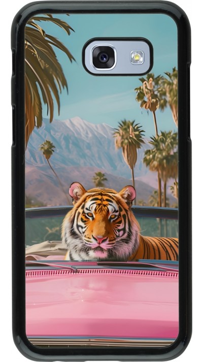 Coque Samsung Galaxy A5 (2017) - Tigre voiture rose