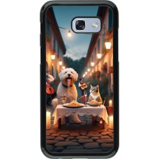 Samsung Galaxy A5 (2017) Case Hülle - Valentin 2024 Hund & Katze Kerzenlicht