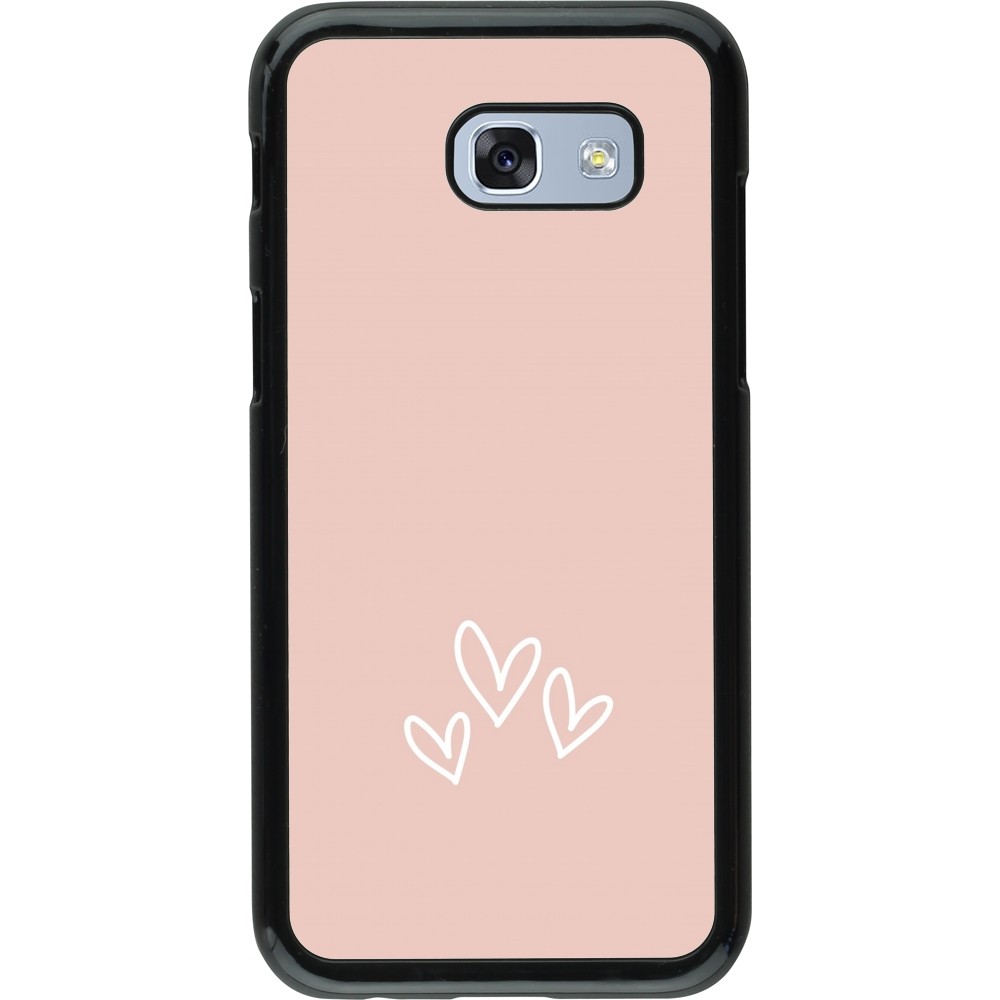 Samsung Galaxy A5 (2017) Case Hülle - Valentine 2023 three minimalist hearts