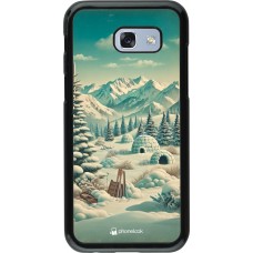 Samsung Galaxy A5 (2017) Case Hülle - Vintage Schneebedeckter Berg Iglu