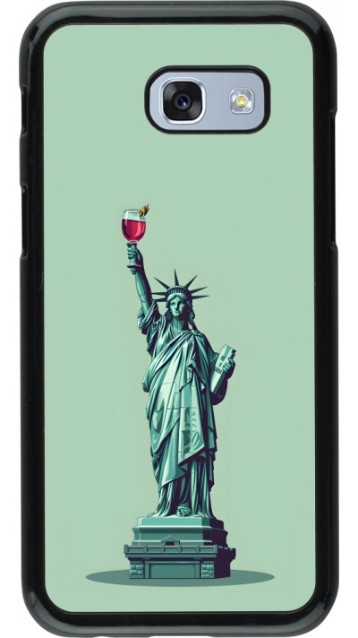 Coque Samsung Galaxy A5 (2017) - Wine Statue de la liberté avec un verre de vin