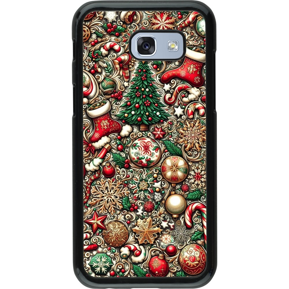 Samsung Galaxy A5 (2017) Case Hülle - Weihnachten 2023 Mikromuster