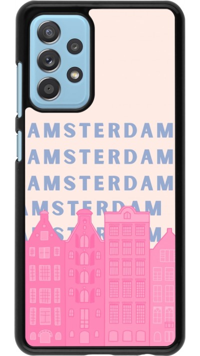 Samsung Galaxy A52 Case Hülle - Amsterdam Pink Print