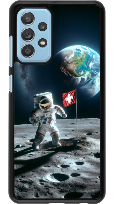 Coque Samsung Galaxy A52 - Astro Suisse sur lune