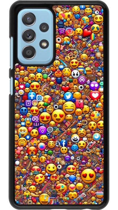 Samsung Galaxy A52 Case Hülle - Emoji gemischt