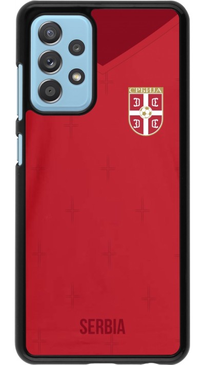 Samsung Galaxy A52 Case Hülle - Serbien 2022 personalisierbares Fussballtrikot