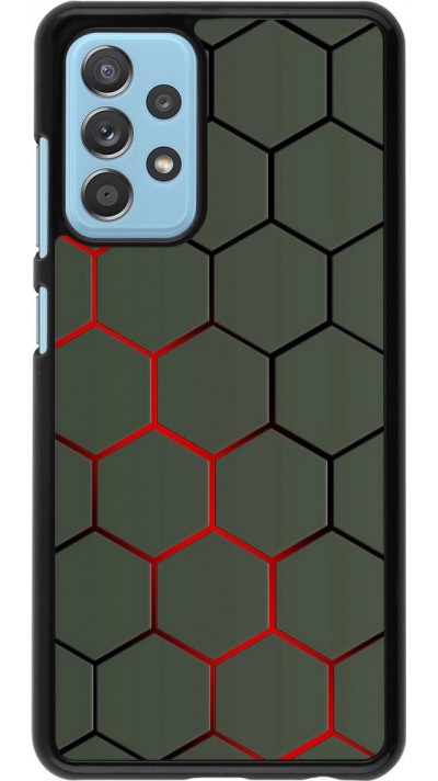 Hülle Samsung Galaxy A52 5G - Geometric Line red