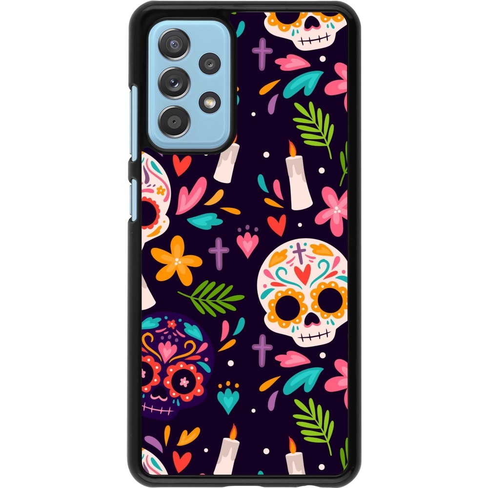 Samsung Galaxy A52 Case Hülle - Halloween 2023 mexican style