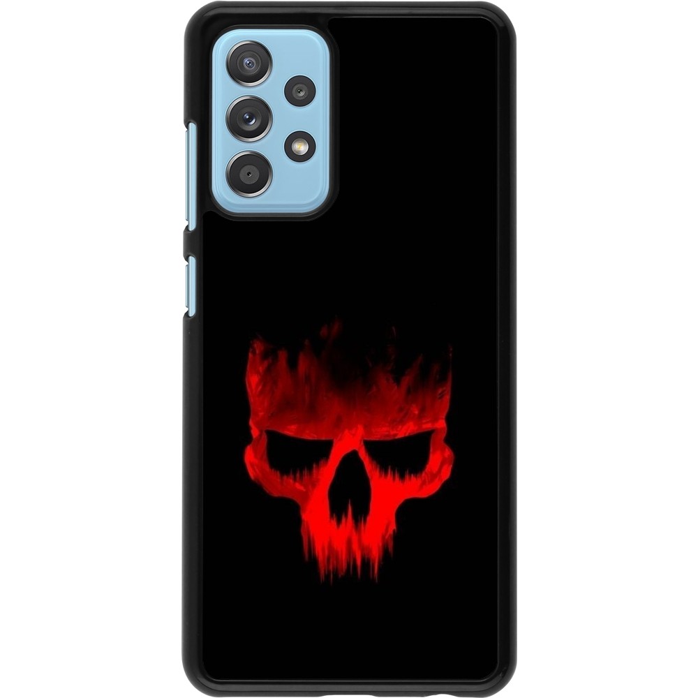 Samsung Galaxy A52 Case Hülle - Halloween 2023 scary skull