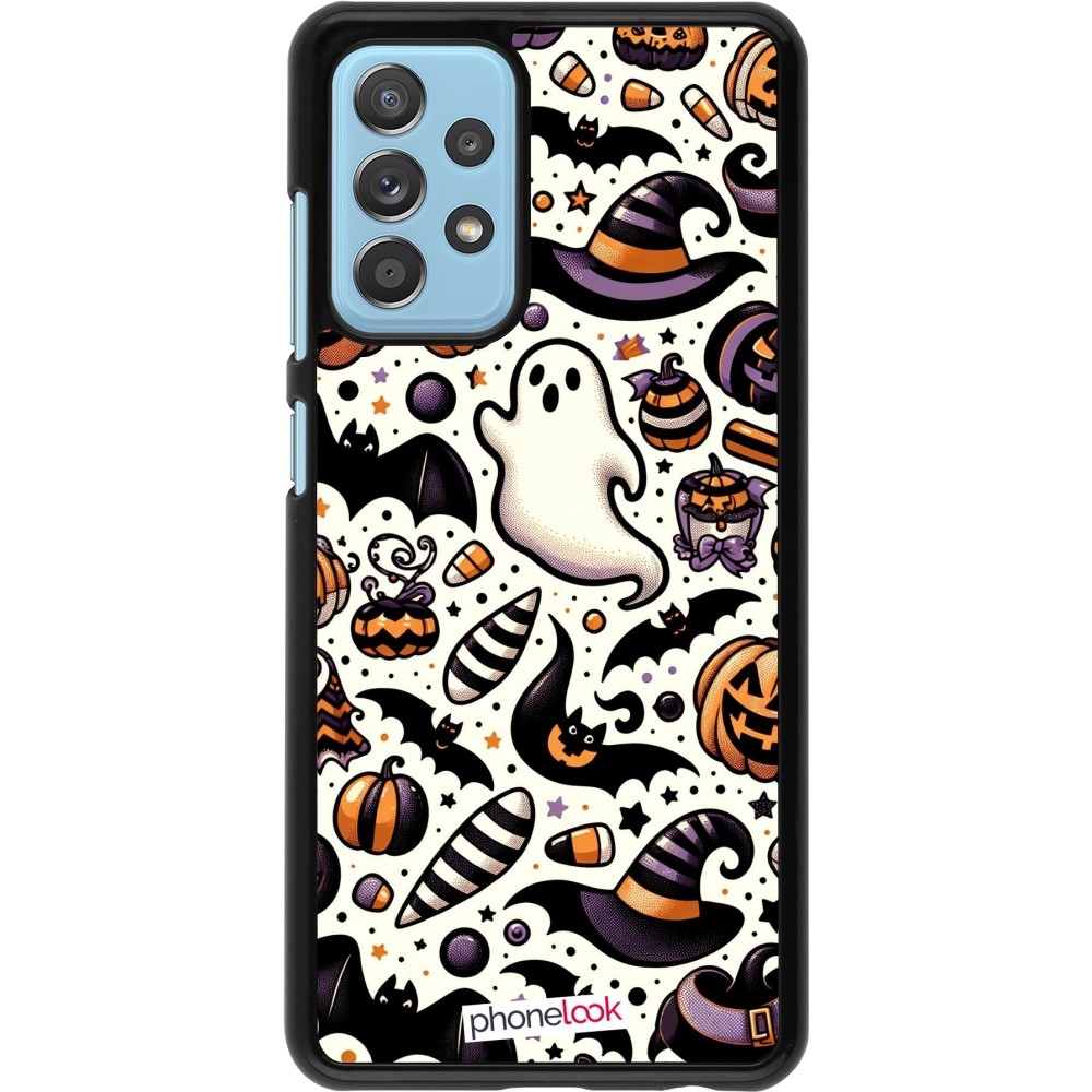 Samsung Galaxy A52 Case Hülle - Halloween 2024 Niedliches Muster