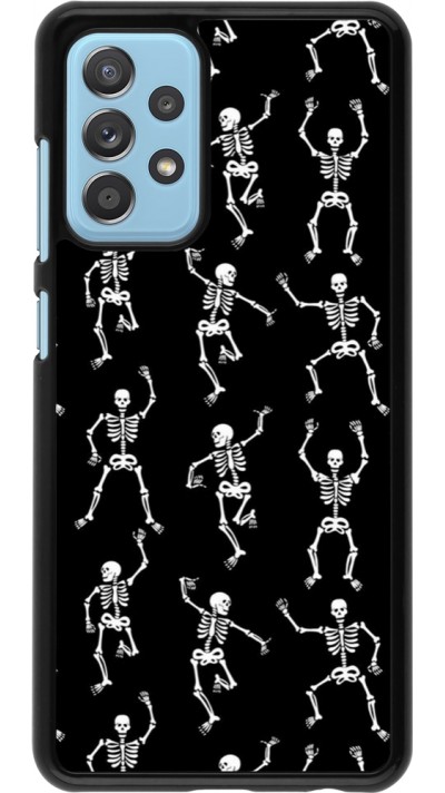 Samsung Galaxy A52 Case Hülle - Halloween 2024 dancing skeleton