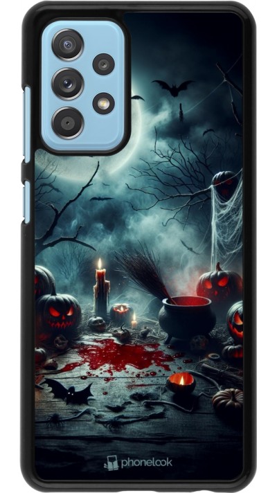 Samsung Galaxy A52 Case Hülle - Halloween 2024 Dunkler Mond