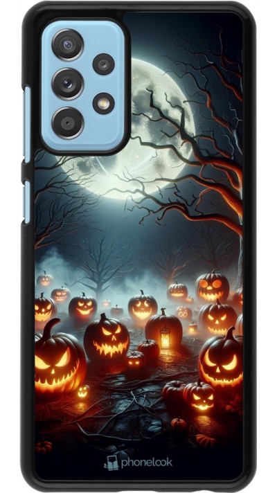 Samsung Galaxy A52 Case Hülle - Halloween 2024 Viele Kuerbisse