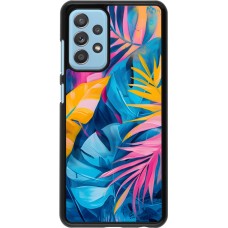 Samsung Galaxy A52 Case Hülle - Palms Blue