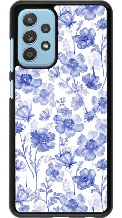 Coque Samsung Galaxy A52 - Spring 23 watercolor blue flowers