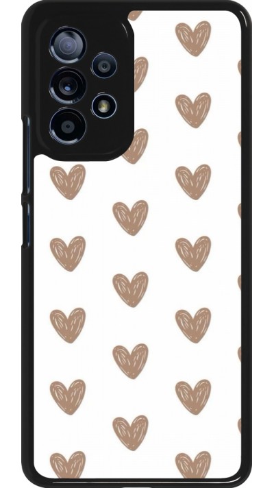 Samsung Galaxy A53 5G Case Hülle - Autumn 2024 brown hearts