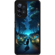 Samsung Galaxy A53 5G Case Hülle - Schwarze Katze Spaziergang