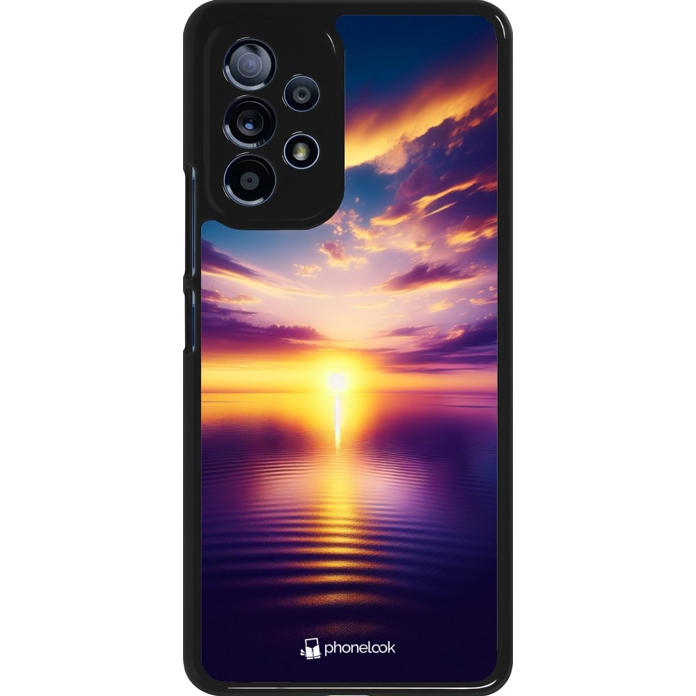 Samsung Galaxy A53 5G Case Hülle - Sonnenuntergang gelb violett