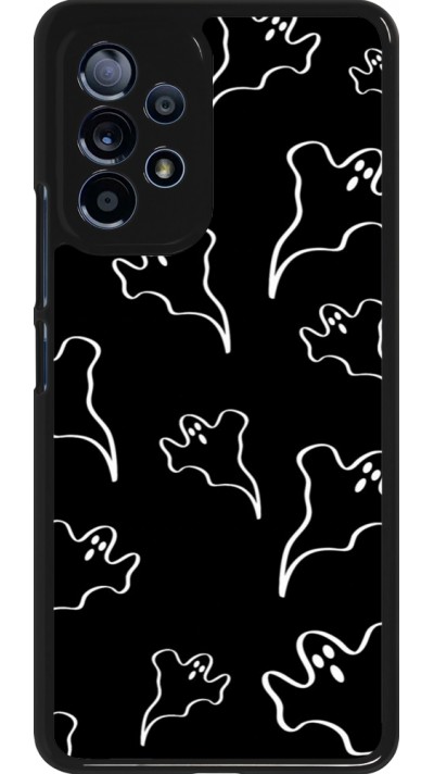 Samsung Galaxy A53 5G Case Hülle - Halloween 2024 black and white ghosts