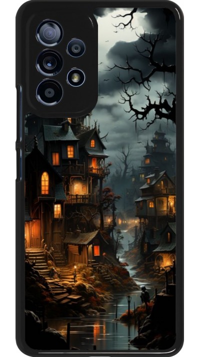 Samsung Galaxy A53 5G Case Hülle - Halloween 2024 scary town