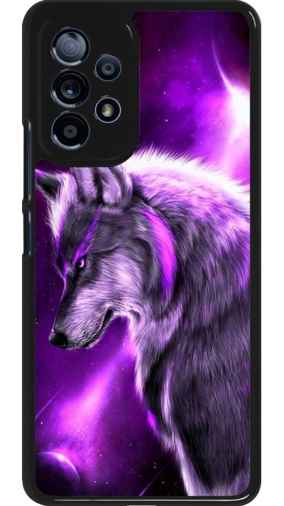 Samsung Galaxy A53 5G Case Hülle - Purple Sky Wolf