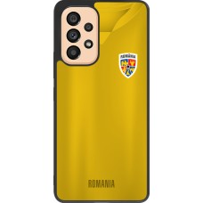 Samsung Galaxy A53 5G Case Hülle - Silikon schwarz Fussballtrikot Rumänien