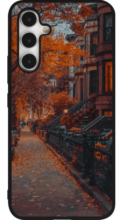 Samsung Galaxy A54 Case Hülle - Silikon schwarz Autumn 2024 city