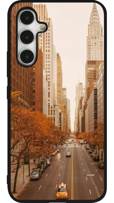 Samsung Galaxy A54 Case Hülle - Silikon schwarz Autumn 2024 New York city