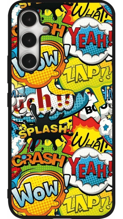 Samsung Galaxy A54 Case Hülle - Silikon schwarz Cartoons slogans