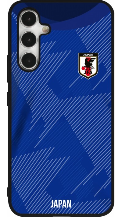 Samsung Galaxy A54 Case Hülle - Silikon schwarz Japan 2022 personalisierbares Fussballtrikot