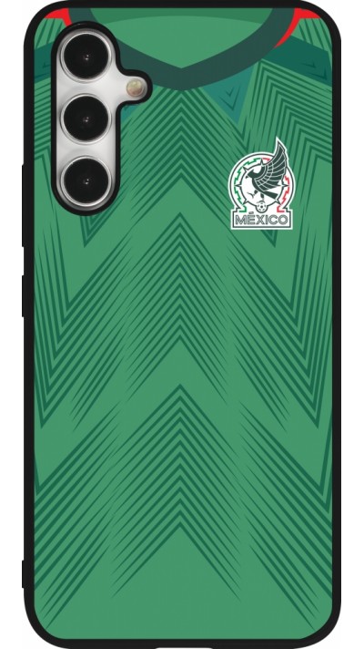 Samsung Galaxy A54 Case Hülle - Silikon schwarz Mexiko 2022 personalisierbares Fussballtrikot