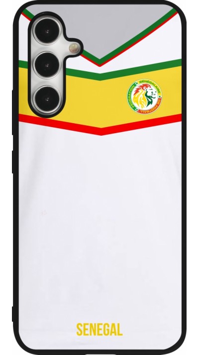 Samsung Galaxy A54 Case Hülle - Silikon schwarz Senegal 2022 personalisierbares Fußballtrikot