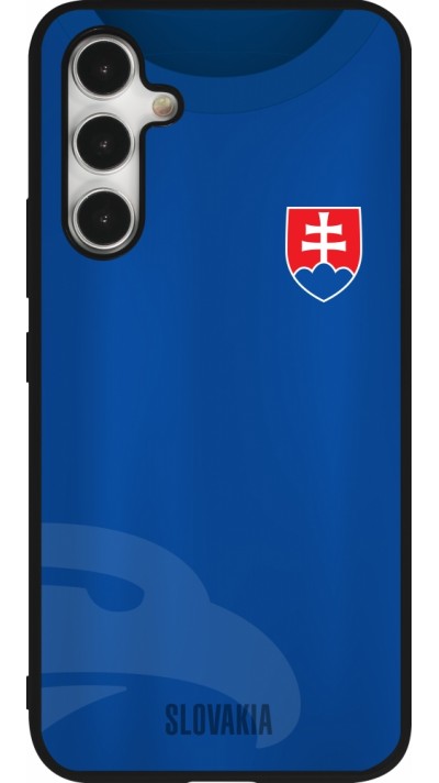 Coque Samsung Galaxy A54 5G - Silicone rigide noir Maillot de football Slovaquie
