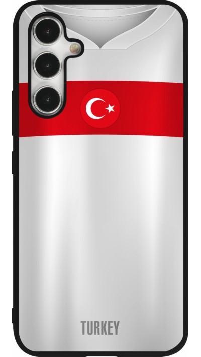 Coque Samsung Galaxy A54 5G - Silicone rigide noir Maillot de football Turquie personnalisable