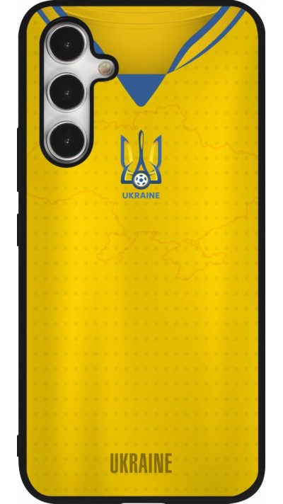 Coque Samsung Galaxy A54 5G - Silicone rigide noir Maillot de football Ukraine