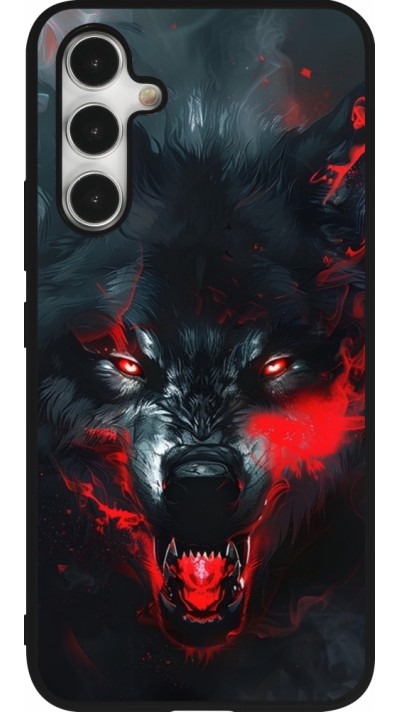 Samsung Galaxy A54 Case Hülle - Silikon schwarz Halloween 2024 mad werewolf