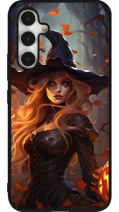 Samsung Galaxy A54 Case Hülle - Silikon schwarz Halloween 2024 sexy witch