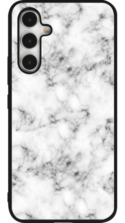 Samsung Galaxy A54 Case Hülle - Silikon schwarz Marble 01