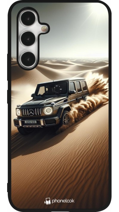 Samsung Galaxy A54 Case Hülle - Silikon schwarz Mercedes G Drift Wueste