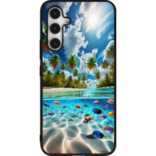 Samsung Galaxy A54 Case Hülle - Silikon schwarz Strandparadies