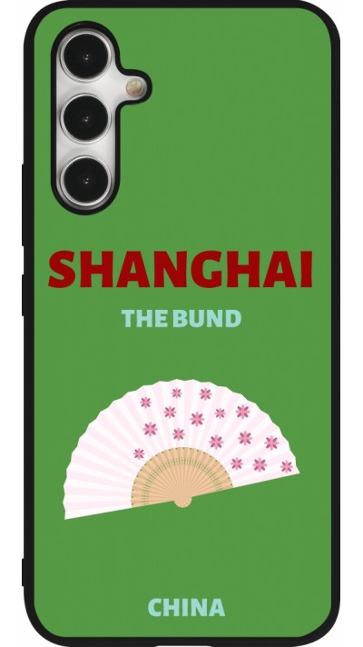 Coque Samsung Galaxy A54 5G - Silicone rigide noir Pop Summer Destination Shanghai