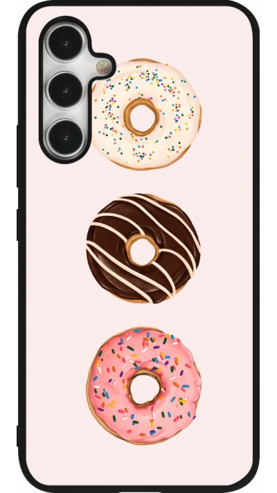 Coque Samsung Galaxy A54 5G - Silicone rigide noir Spring 23 donuts