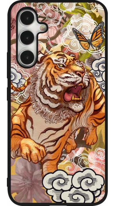 Coque Samsung Galaxy A54 5G - Silicone rigide noir Spring 23 japanese tiger