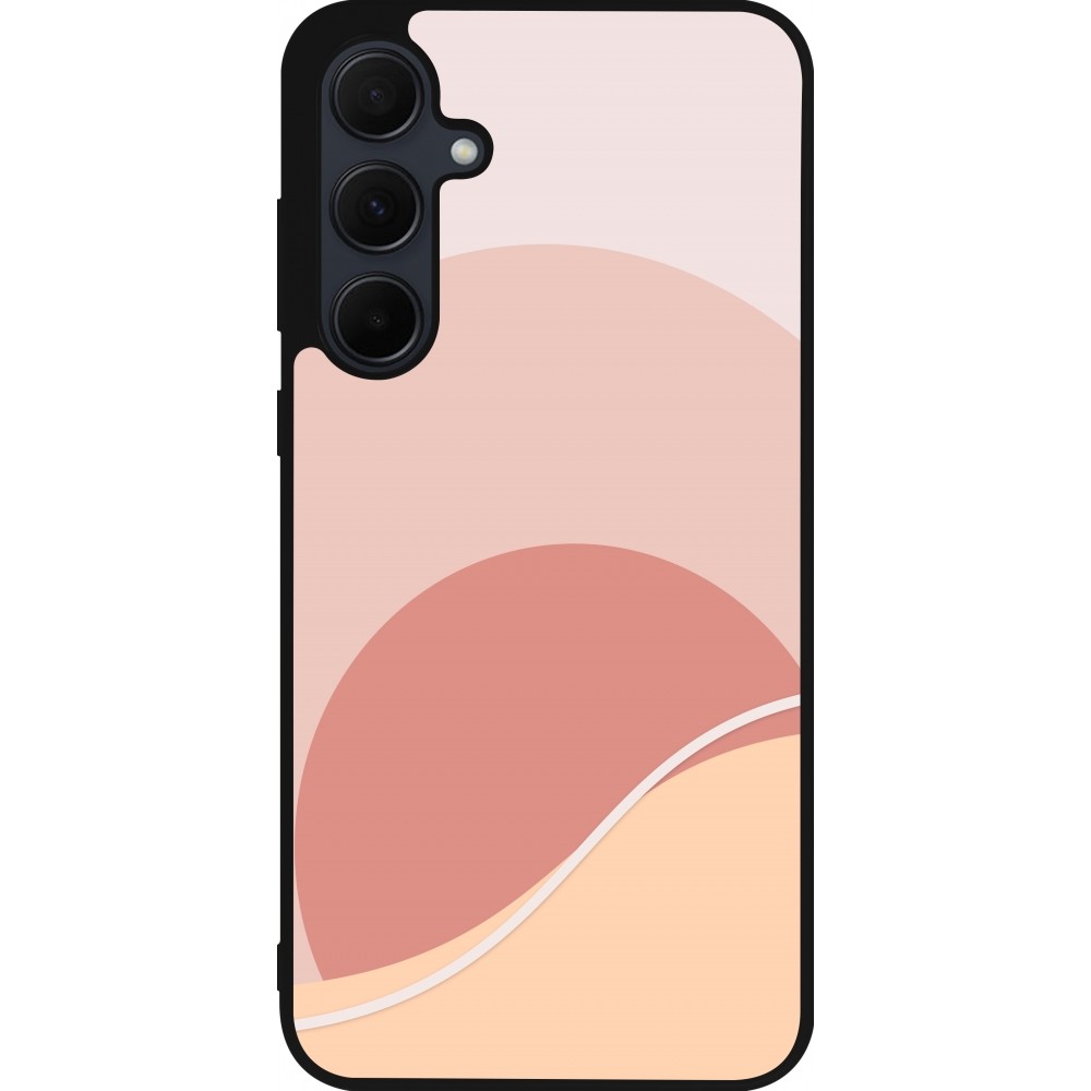 Samsung Galaxy A55 5G Case Hülle - Silikon schwarz Autumn 22 abstract sunrise