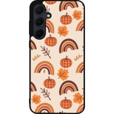 Samsung Galaxy A55 5G Case Hülle - Silikon schwarz Autumn 2024 rainbow