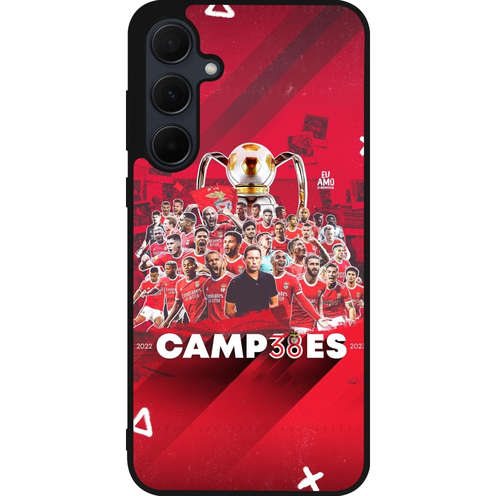 Samsung Galaxy A55 5G Case Hülle - Silikon schwarz Benfica Campeoes 2023