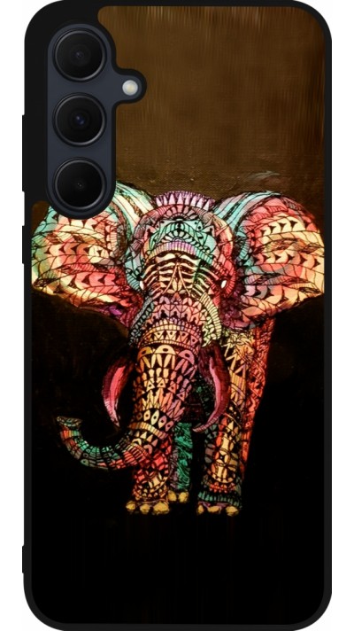 Samsung Galaxy A55 5G Case Hülle - Silikon schwarz Elephant 02